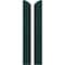 Ekena Millwork Americraft 2-Board (3 Batten) Wood Joined Board-n-Batten Shutters w/Ellipt Top, ARW401BE207X77FGH, PR ARW401BE207X77FGH - alternate 1